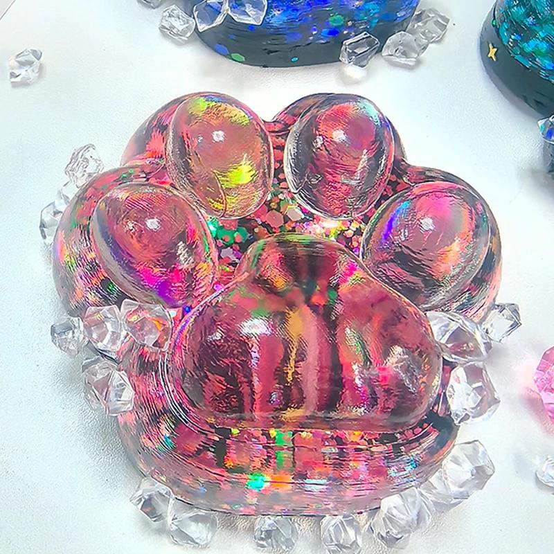 Squeeze Cat Paw Toys Cute Soft Abreact Relief Relax Toys Sticky Decompressing Pinching Cat Paw Stress Relief Squishy Toy Gift