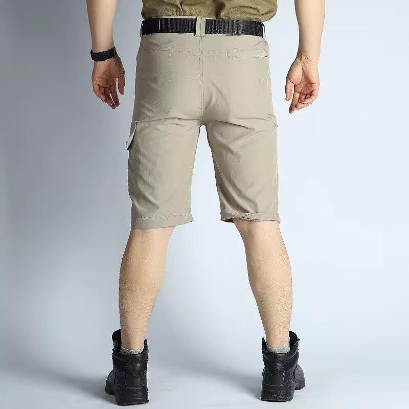 Men's Convertible Quick-Dry Outdoor Tactical Trousers with Multi-Pockets