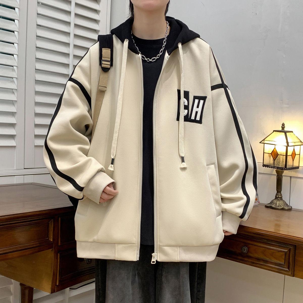 

Men s Youth Thick Warm Cotton Baseball Jacket for Autumn/Winter - Junior & High School Students L