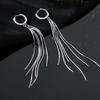 Korean Luxury Influencer Ear Cuffs: Versatile, Slimming Tassel Earrings for Women