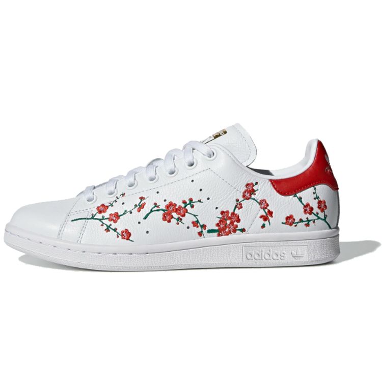 

Adidas Stan Smith Цветочные женские кроссовки White Footwear-White Scarlet EG2863