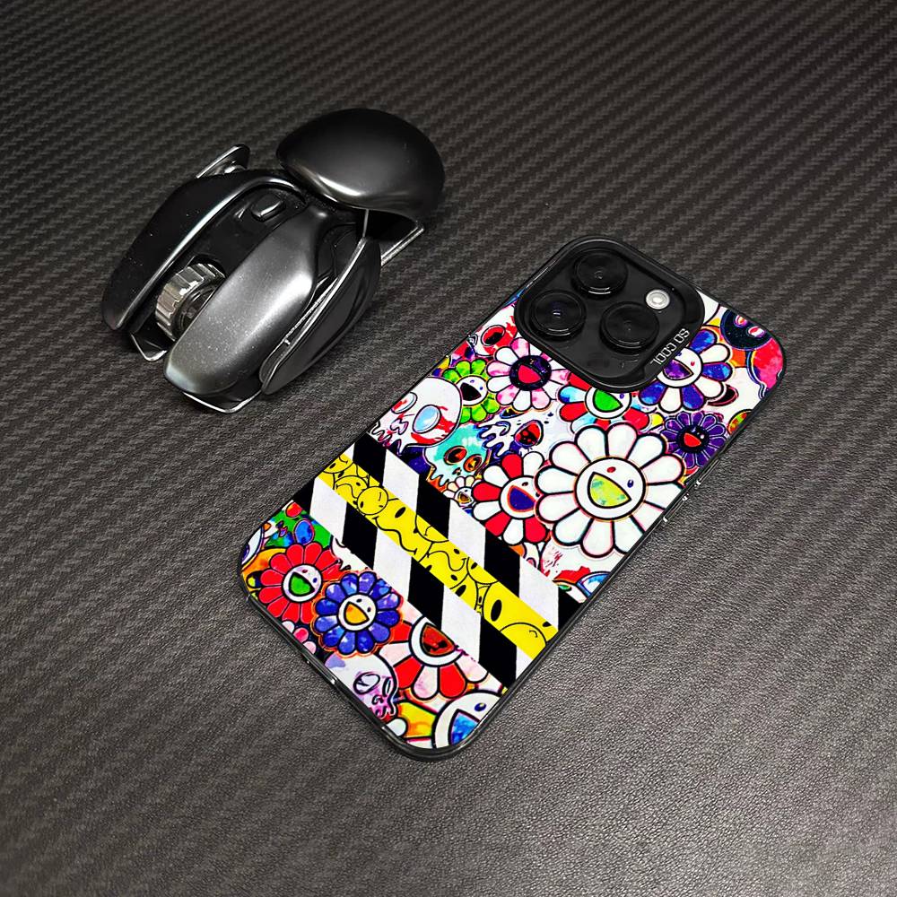 

Japanese Artisti M-murakami T-takash Phone Case For IPhone 17 16 Plus Pro Max 15 14 13 12 11 Matte Colorful Covers iPhone 17 Pro