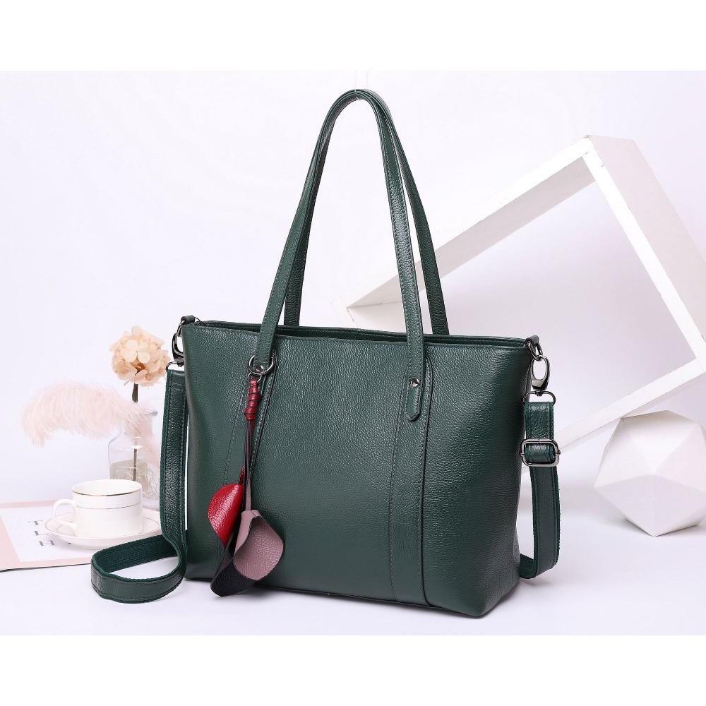 

Модные женские сумки из коровьей кожи, сумки-тоут, ручные сумки-мессенджеры, женские сумки большой вместимости, сумки для покупок зелёный