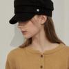 Classic Button Suede Sailor Cap HT8150 2 Colors