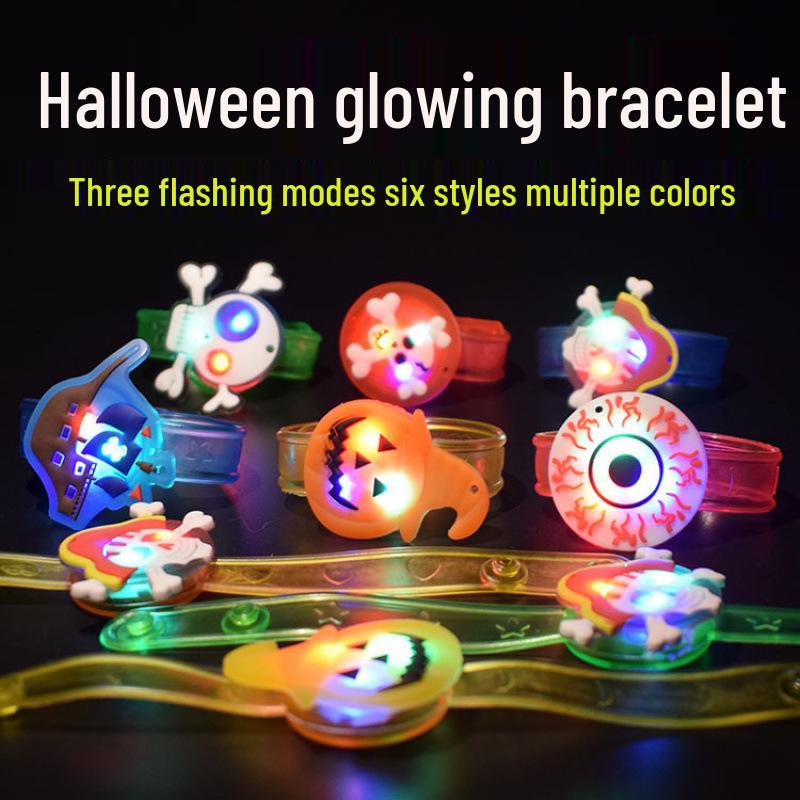 

Children s Halloween Light-Up Pumpkin Ghost Ring - Kindergarten Activity Decoration, Student Reward