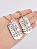 Stainless Steel Keychain and Necklace, Gift for My Daughter, Engraved Badge, Ideal Gift for Men, Couples, Boyfriend, Family & Friends