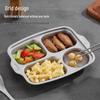 Titanium Four-Compartment Divided Meal Plate