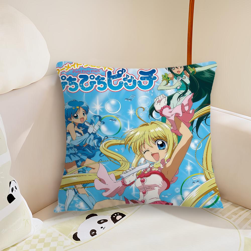 Anime pPichi pPichi Cushion Cover Pillow Case Plush Fabric Soft Double Sided Print Sofa Cushion Cover Throw Pillow Covers