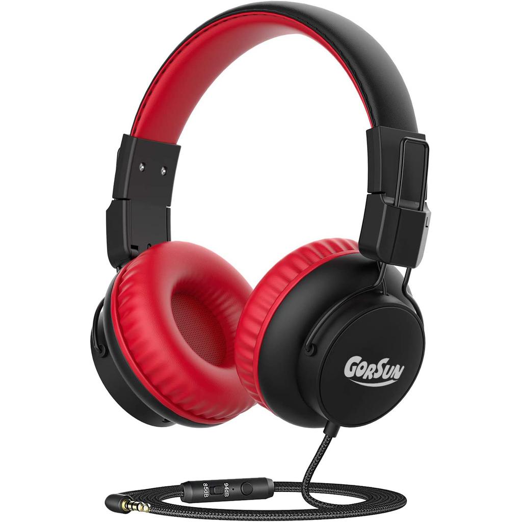 Kids Headphones, Headphones, 85dB/94dB Volume Limited, Wired Headphones with Mic, Sharing Function, Adjustable Toddler Headphones for School/Tablet/PC