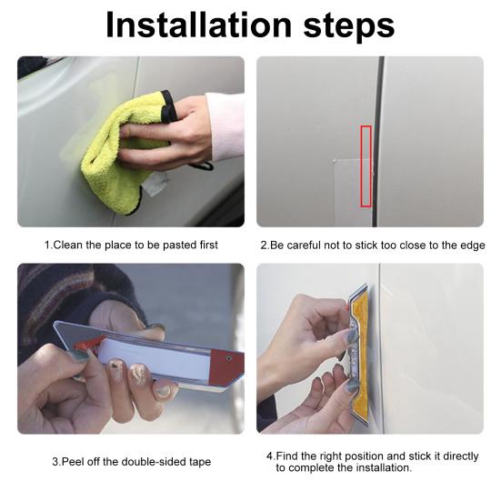 Car Reflective Tape Solar Powered Strong Stickiness Self-adhesive Long Time Use Multi-function Anti Collision Waterproof Wireless Car Door LED