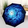 1pc Ocean Life Automatic Open 8-Rib Windproof Umbrella, Travel & Commuting, Suitable for All Seasons, Lightweight Portable,031
