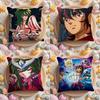 Anime S-Saint S-Seiya Cushion Cover Home & Car Multi-Scene Pillow Cover - Reversible, Soft & Durable for Daily Use
