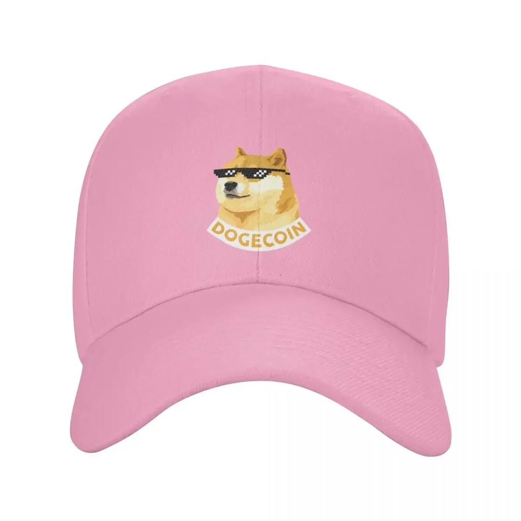 DOGECOIN Baseballkappe individuelle Kappen Strandtasche Designerhut Junge Damen