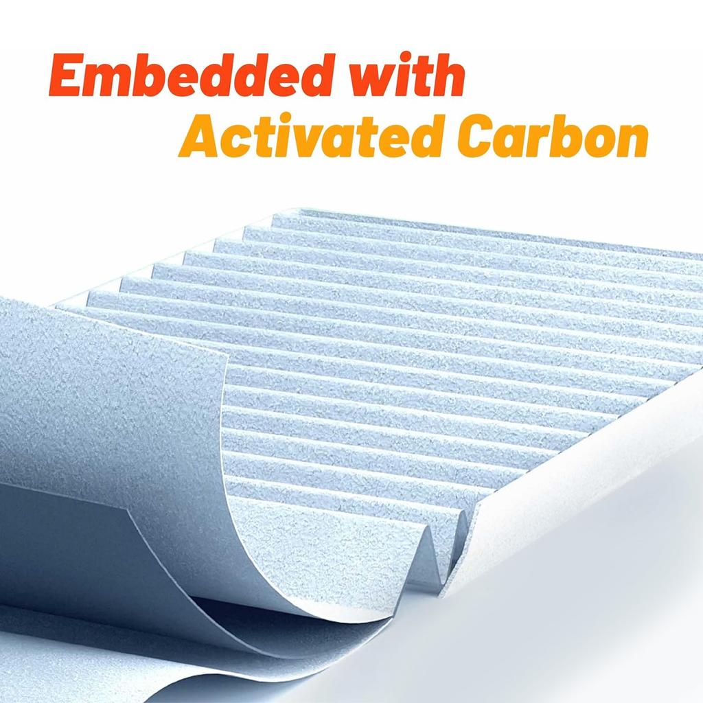Cabin Air Filter Replacement for Car Easy Install Suitable for Cadillac 22808781 23281440 CF11809 R91129 CAF1914P PBC38173
