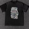 Vintage Men's T Shirt with Vintage Print On Old US Dollar Banknotes, Suitable for Both Men and Women In Summer