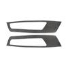 2PCS For Ford Mustang 2009-2013 Accessories Carbon Fiber Car Interior Inner Front Door Panel Cover Wrap Decoration Stickers