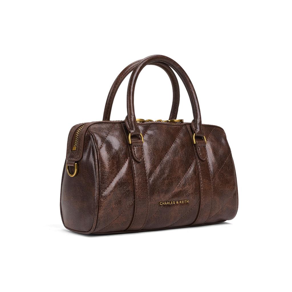 Charles & Keith Multi-Way Chain PU Boston Bag Women handbags CK2-30151559