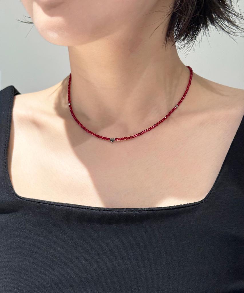Monoflux Bt Heart Necklace_Cherry Pop