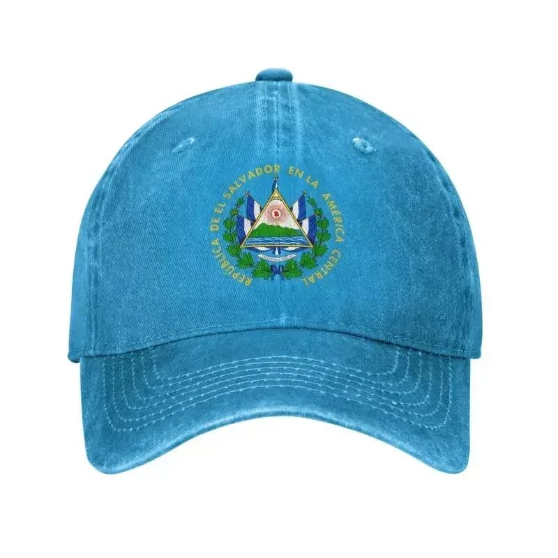 Custom Cotton Coat Of Arms Of El Salvador Baseball Cap Men Women Adjustable Dad Hat Outdoor