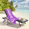 1pc Creative Typography Design with Sunnie Theme 2D Printed Microfiber Beach Towel, Quick Dry Super Absorbent. Great for Beach
