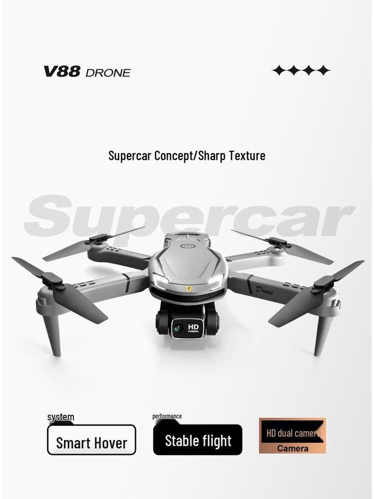 V88 High-Definition Aerial Drone with Altitude Hold - Remote Control Quadcopter for Kids and Adults