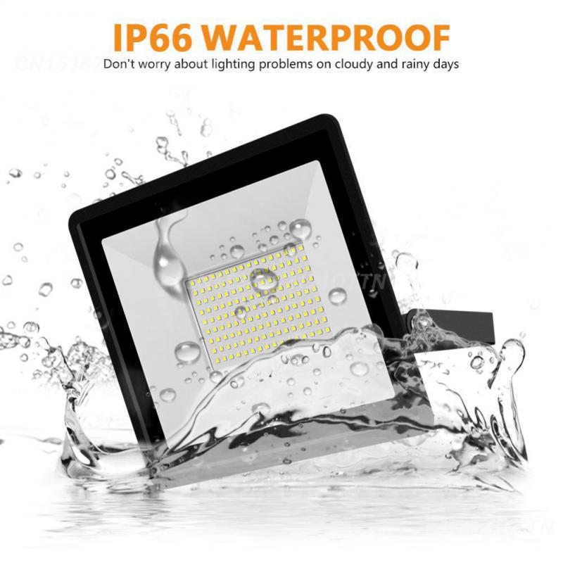 Floodlight 220v White Led Pir Motion Sensor 10w / 20w / 30w / 50w / 100w Durable For Outdoors Wall Hot Garden Spotlight 2024