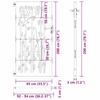 Garden Gate Black 85 X 200 Cm Powder Coated Steel