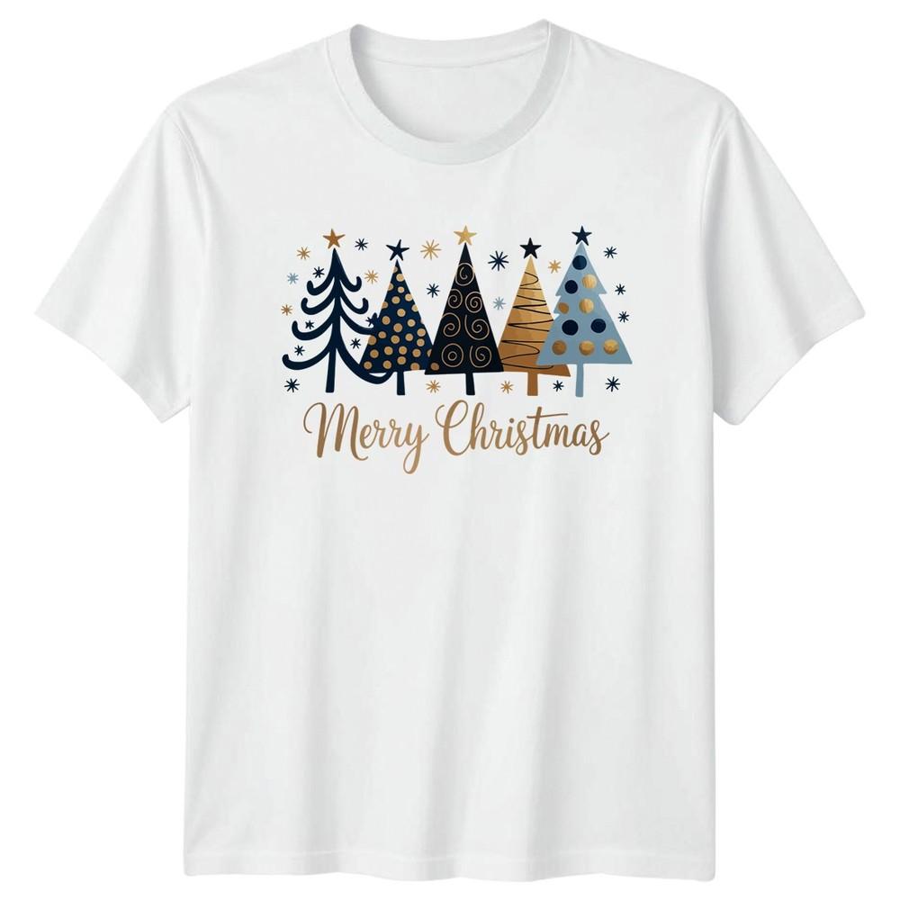 Merry Christmas Holiday Christmas Trees Unisexs Unisexs Graphic Tee S