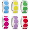 1000 PCS Color Dot Label Sticker  Classification Mark Coated Paper Sticker Rolls  Kawaii Stationery  Aesthetic