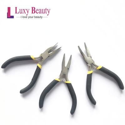 Metal Steel Pliers For I-tip Hair Extension Micro Nano Ring Hair Rings Hair Plier Tools Microlink Hair Extensions Micro Beads