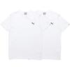 Puma Ess Logo Embroidered Solid Casual Crew Neck T-Shirt Men Tops White 584369-02