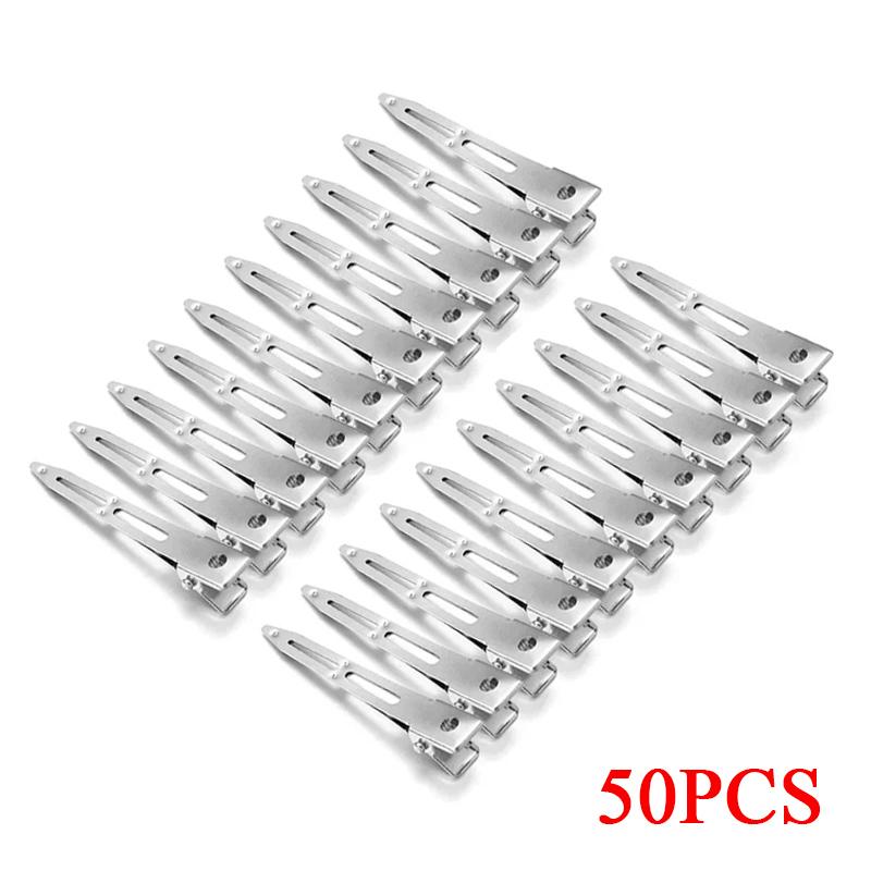 30/50Pcs Professional Ladies Salon Fixed Hair Pin 4.5cm Curl Metal Hair Clips Hair Root Fluffy Clips DIY Tools Hair Accessories