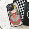 Russian Dolls Matryoshka Cute Phone Case Hard Leather For IPhone 14 13 12 Mini 11 14 Pro Max Xs X Xr 7 8 Plus Fundas