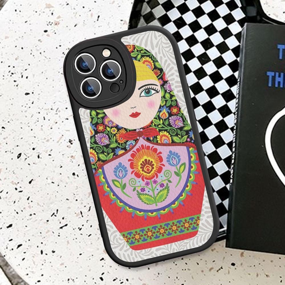 

Russian Dolls Matryoshka Cute Phone Case Hard Leather For IPhone 14 13 12 Mini 11 14 Pro Max Xs X Xr 7 8 Plus Fundas iphone 13promax-1