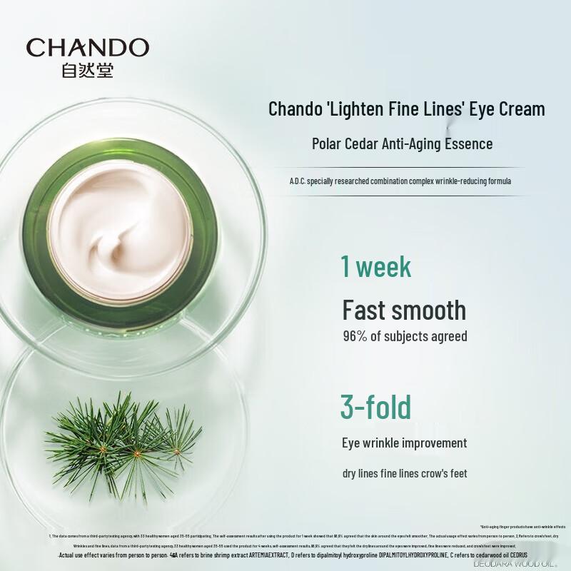 CHANDO Cedarwood Essential Oil Revitalizing Eye Cream