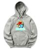 Scarf Fp Bear Graphic Hoodie - Gray