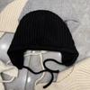 Heavy Industry Personalized Sequins Skinny Ear Protection Rabbit Hair Knitted Hat Women's Autumn and Winter Casual Versatile Plush Wool Lei Feng Hat