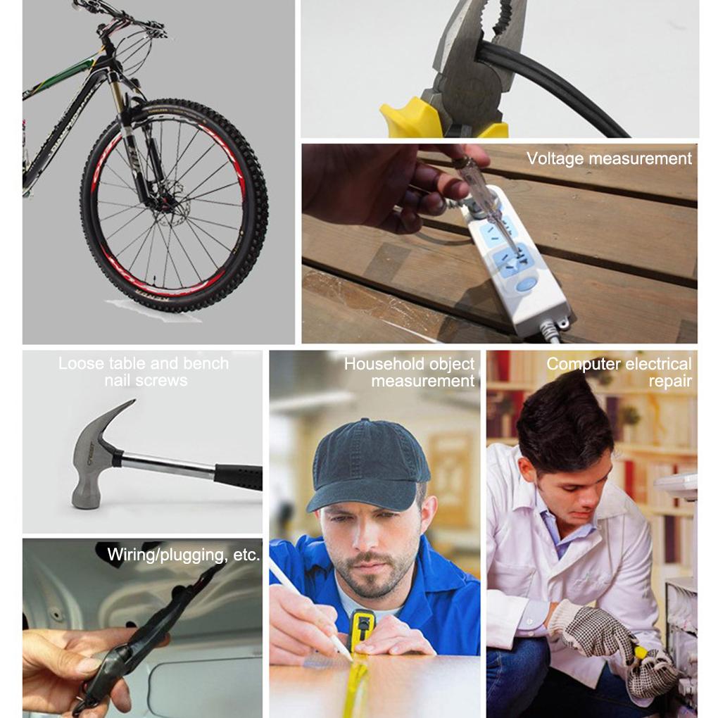 16 Pieces Car Repair Tools Set Ratchet Spanner Screwdriver Outdoor Carrying Metal Automobile Repairing Plier Accessories