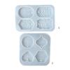 Heart Pentagon Gypsum Silicone Mold Solid Aromathe Handmade Soap Pendant Ornament Mold Diy Round Plaster Listing Mold