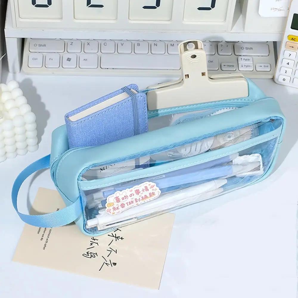 

Multi Layer Pencil Case Pouch Kawaii Large Capacity Pen Bag Korean School Stationery Holder Bag Student Back To School Supplies