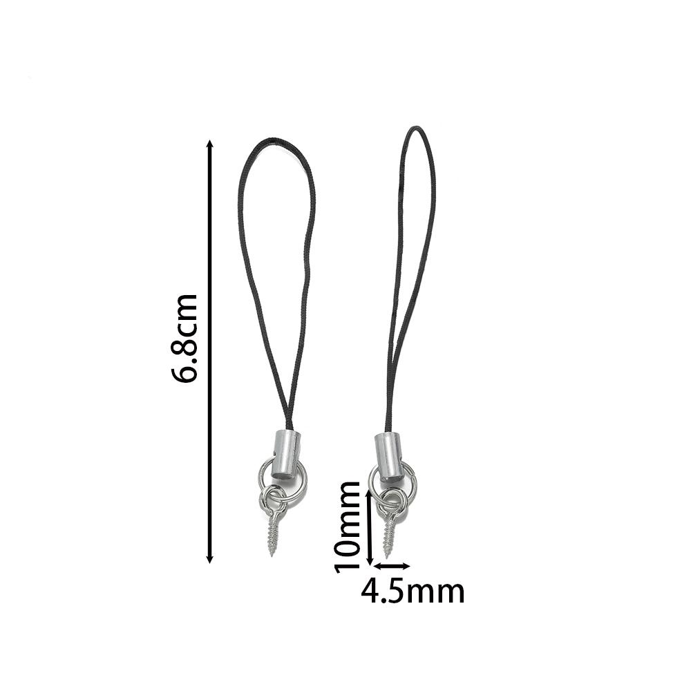 20/50pcs Lanyard Lariat Strap Cord With Eye Pins Screw Colour Strap Charm Cord Rope Keychains Hooks Mobile Phone DIY Accessories