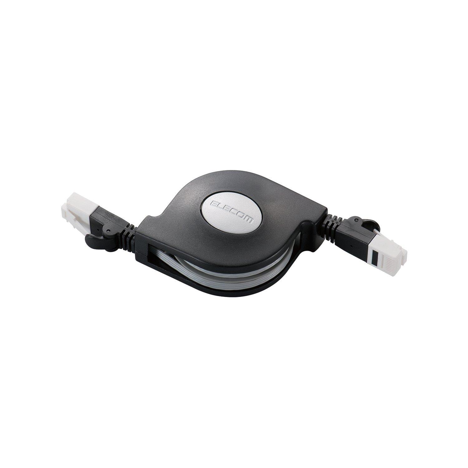 

ELECOM LAN Cable Unbreakable Winder CAT6 Black 2.5m LD-MCTGT/BK2 чорний