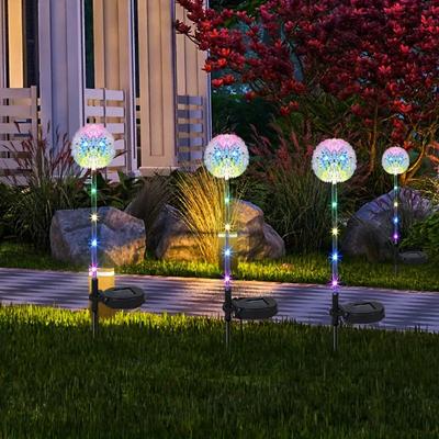 2025 Luzes solares de dente-de-leão Luzes externas à prova d'água para quintal Jardim Corredor Gramado Decoração Paisagem externa Luzes solares 1007
