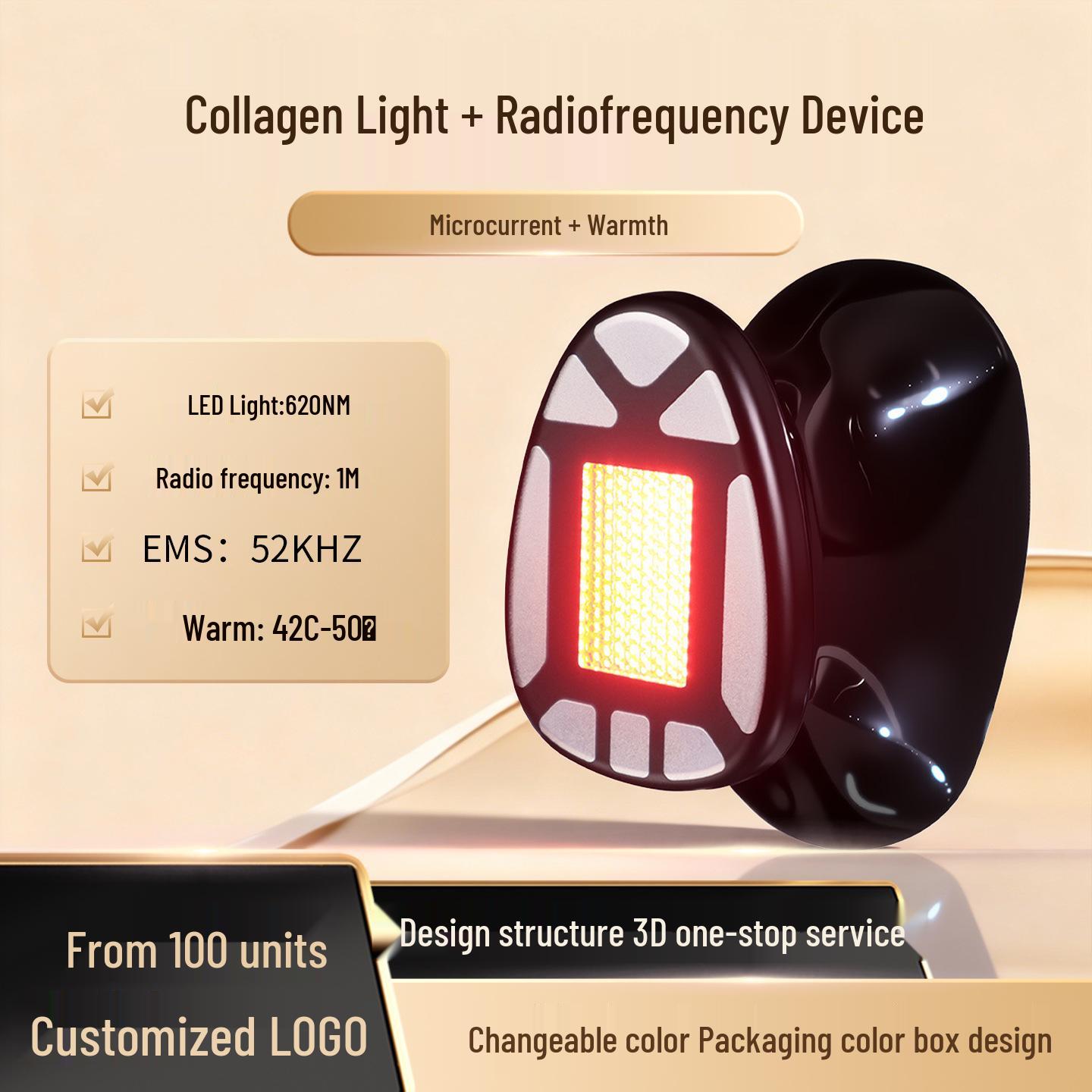 Third Gen Collagen Light Beauty Device: Full-Face Wrinkle Reduction & Lifting for Home Use.