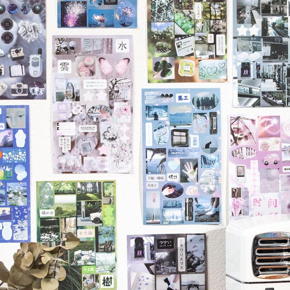 20 Sheets/Piece Manual Scrapbook Decorative Stickers Notebook Sticker Kids Gift School Stationery