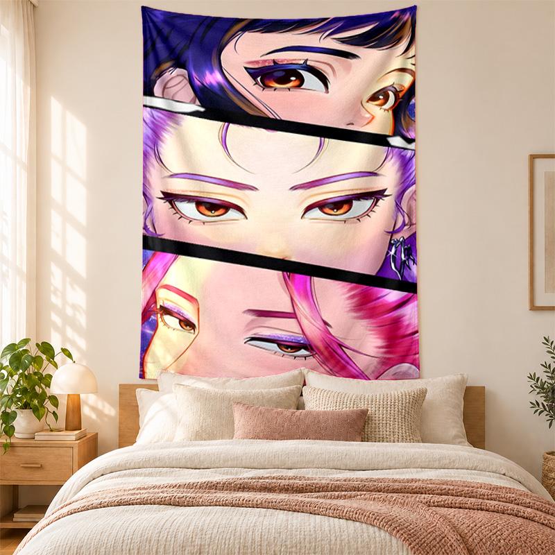 Tapiz Cazadores de Demonios Kpop alta calidad para decorar paredes de sala de estar, dormitorio, residencia estudiantil ideal como arte de pared para dormitorio o regalo de vacaciones