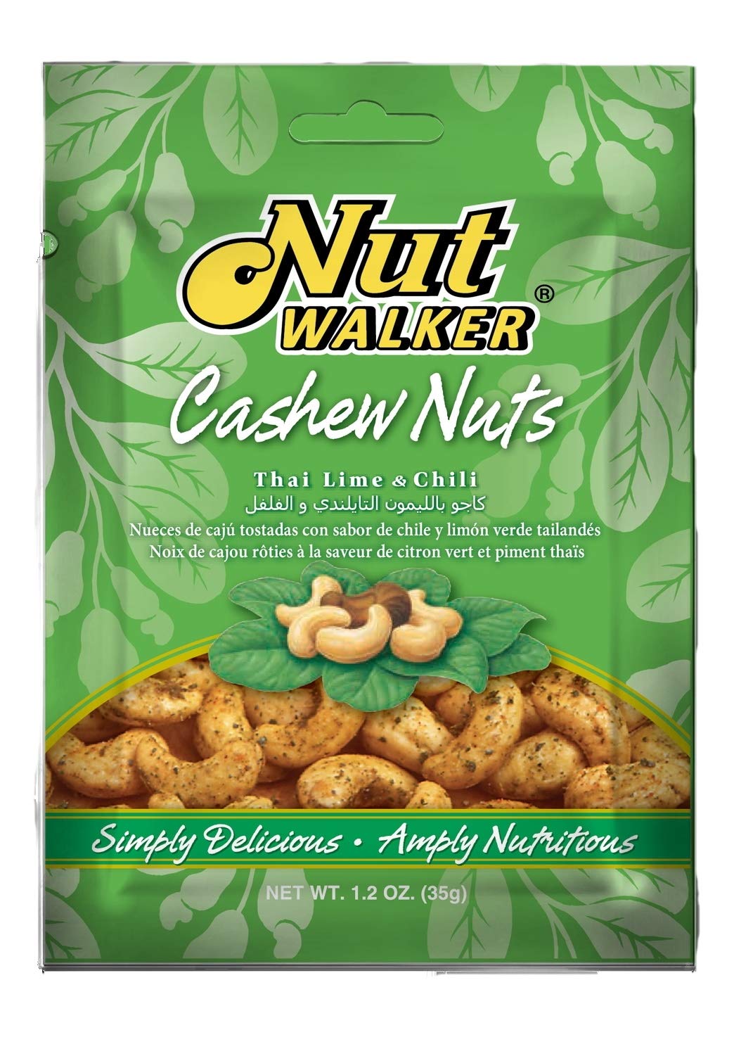 

Nut Walkers тайские орехи кешью со вкусом чили и лайма 35 г x 6 пакетиков