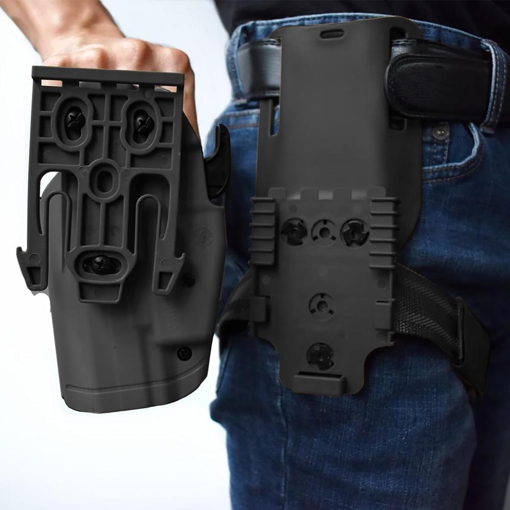 QLS Quick Locking System Kit Included QLS Fork and Receiver Plate with Low-Ride UBL Universal Belt Loop for Duty Belt Holster