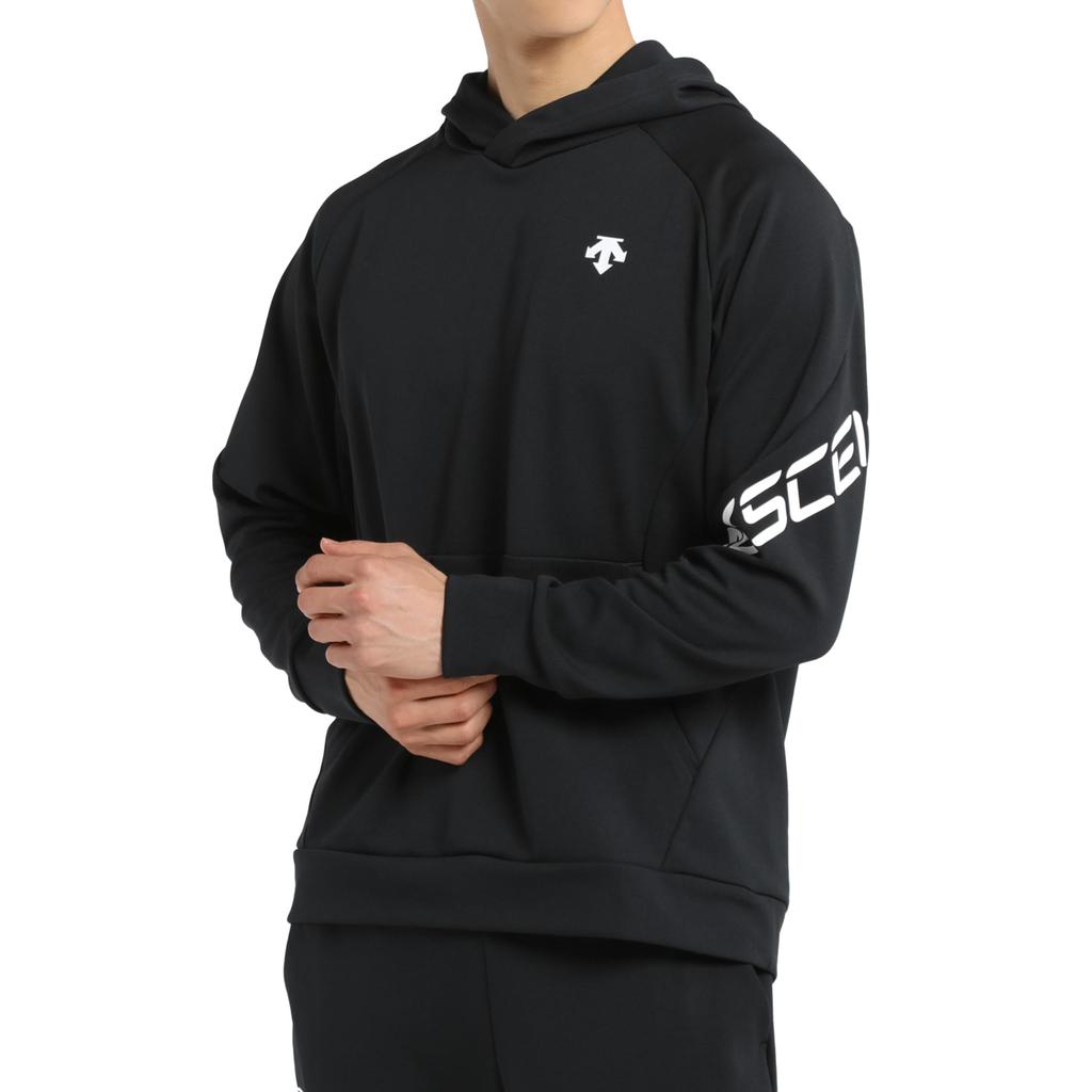 DESCENTE Sweatshirt by Yuki Sweatshirt Perfect for and Warming DV5SSW01U BK00 [Worn Ishikawa] Hoodie, Moisture-Wicking, Stretch, Volleyball, Movement,