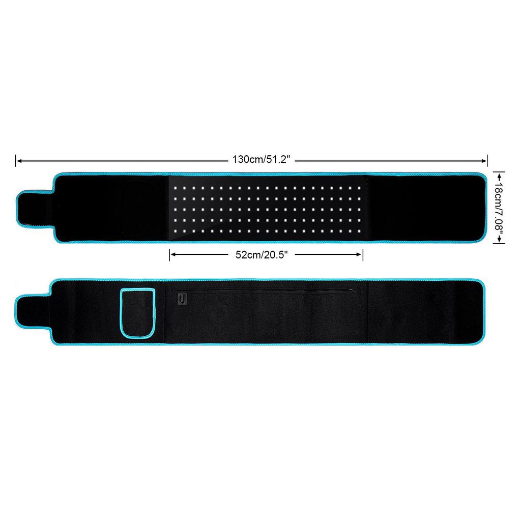 105 Beads Red Light Therapy & Heating Massage Waist Belt for Abdominal & Uterus Warming